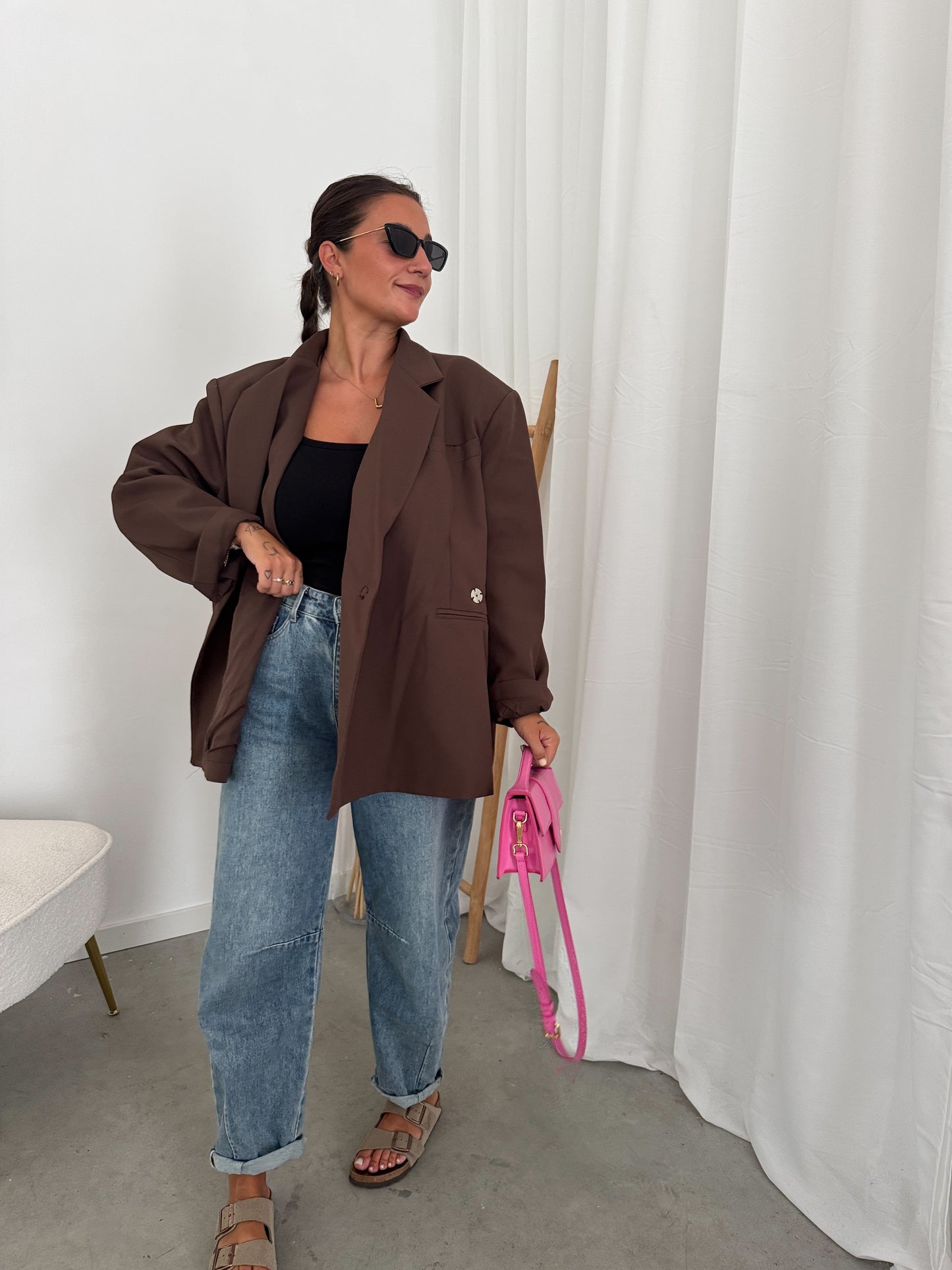 Elli blazer chocolat