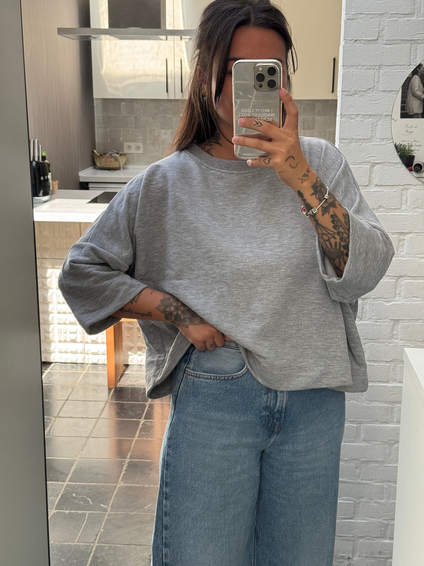 PL basic top grey