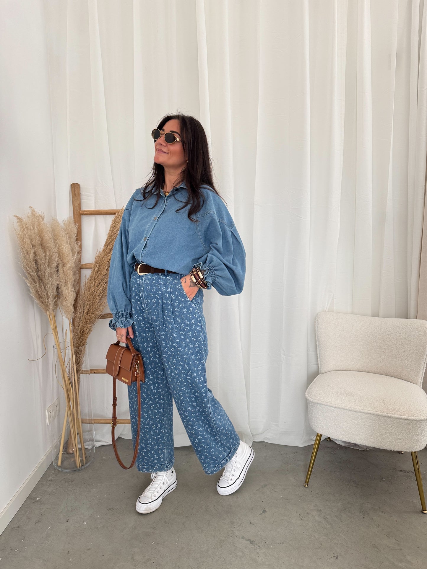 Flower denim