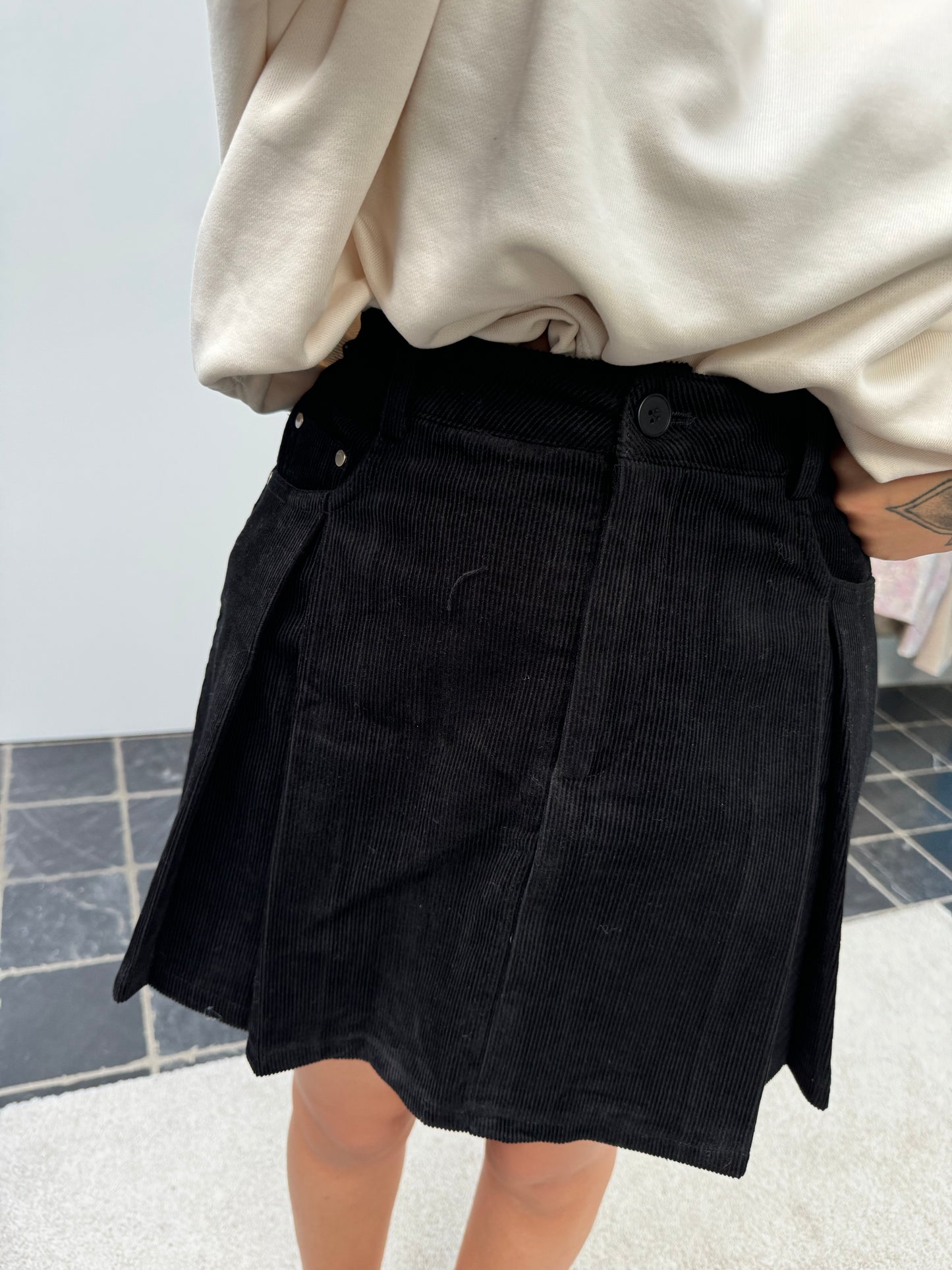 Corduroy skort