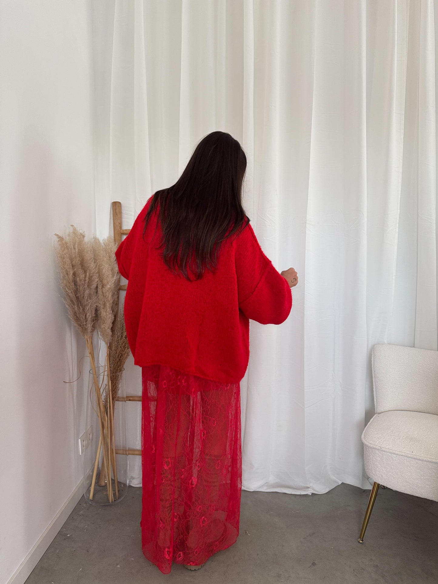 Donna sweater red