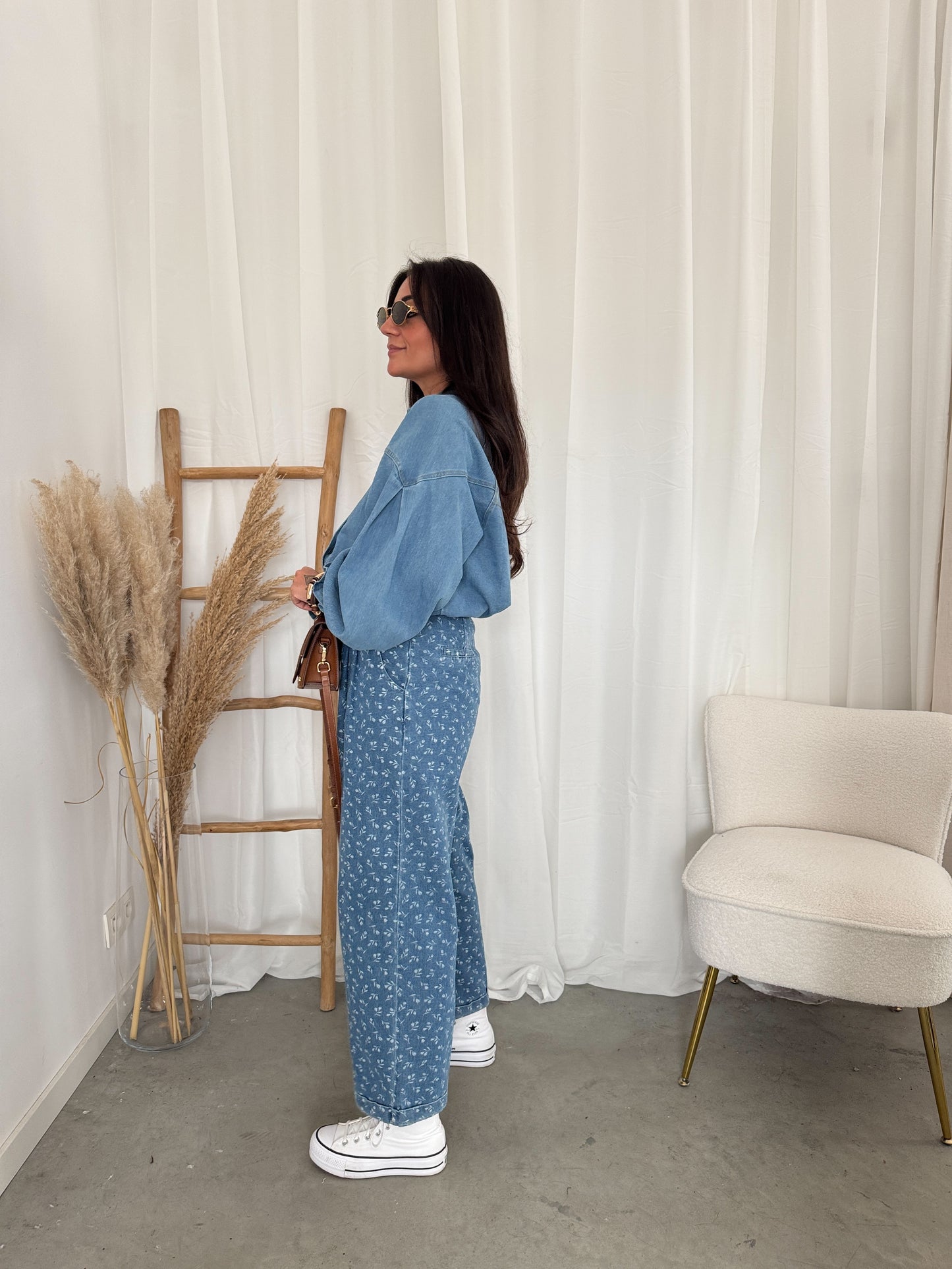 Flower denim
