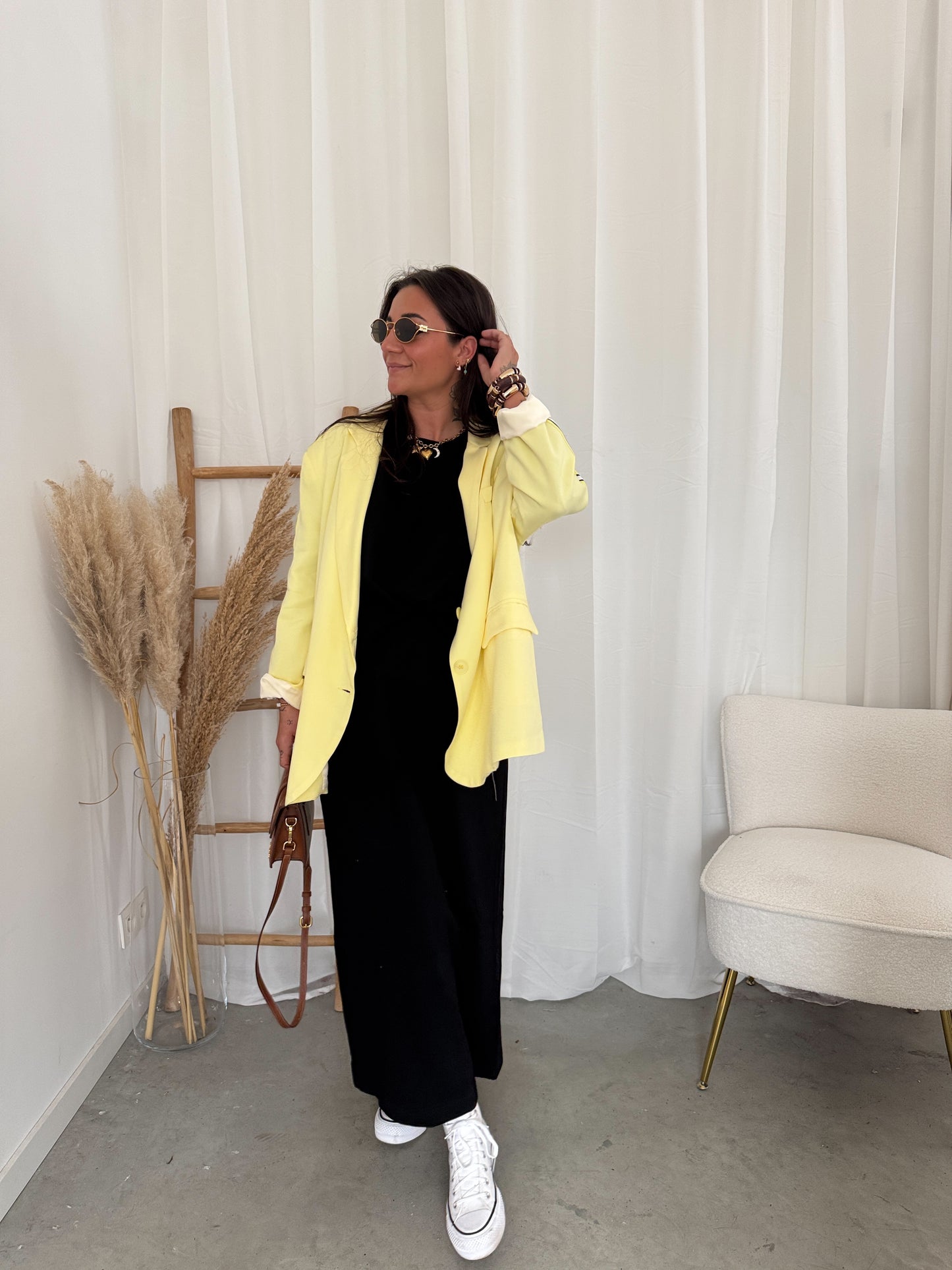 Sporty blazer yellow