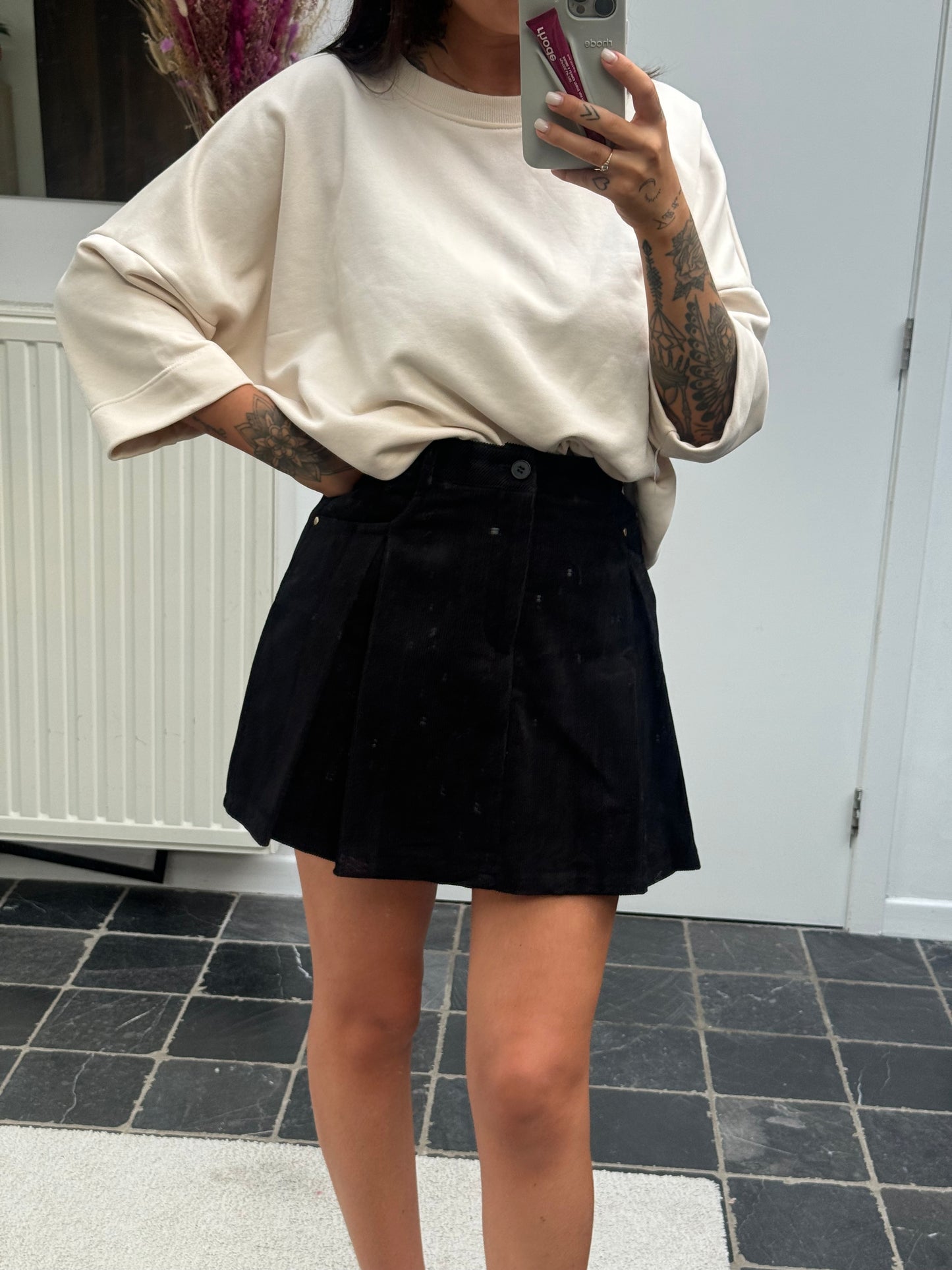 Corduroy skort