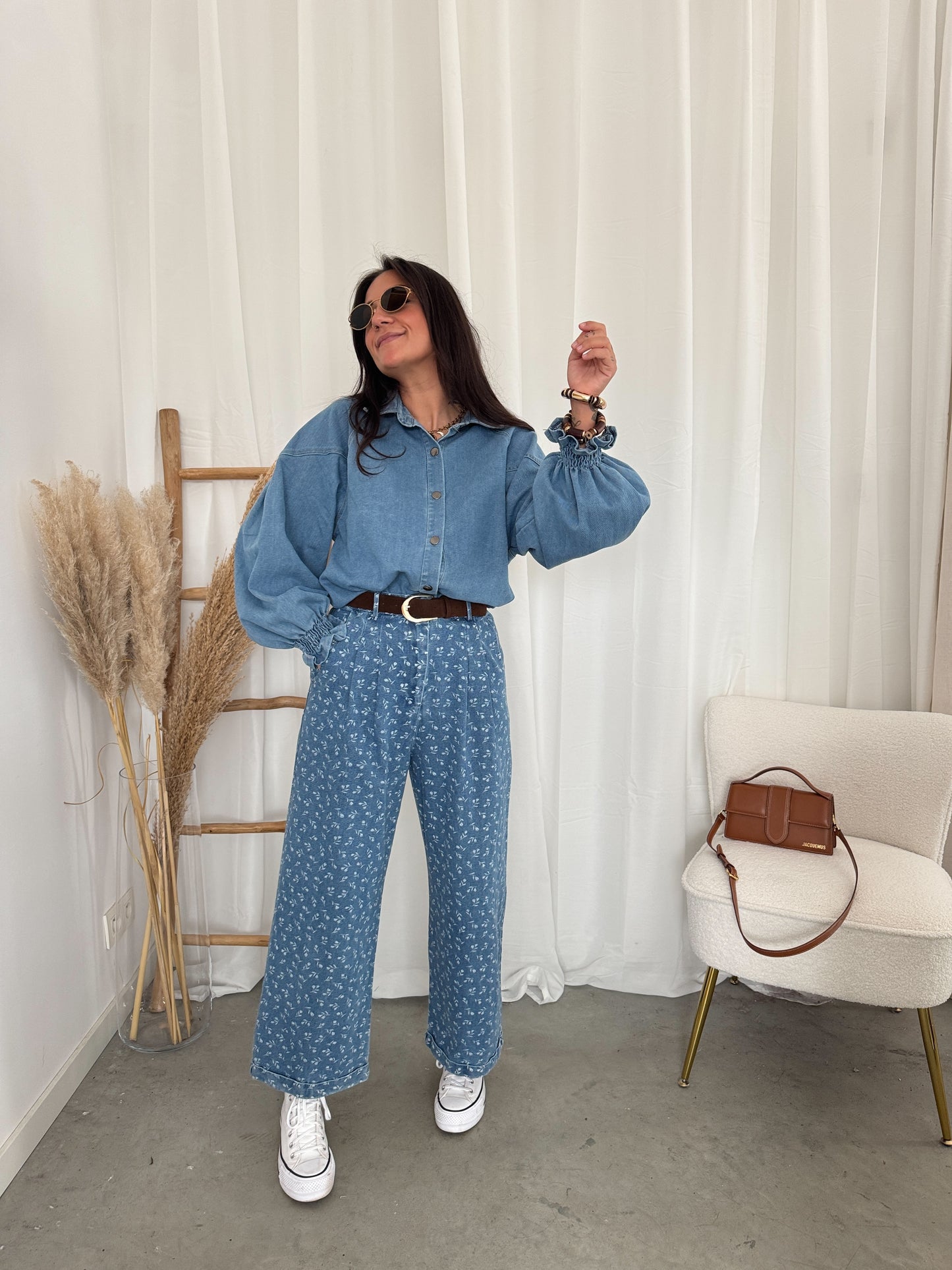 Flower denim