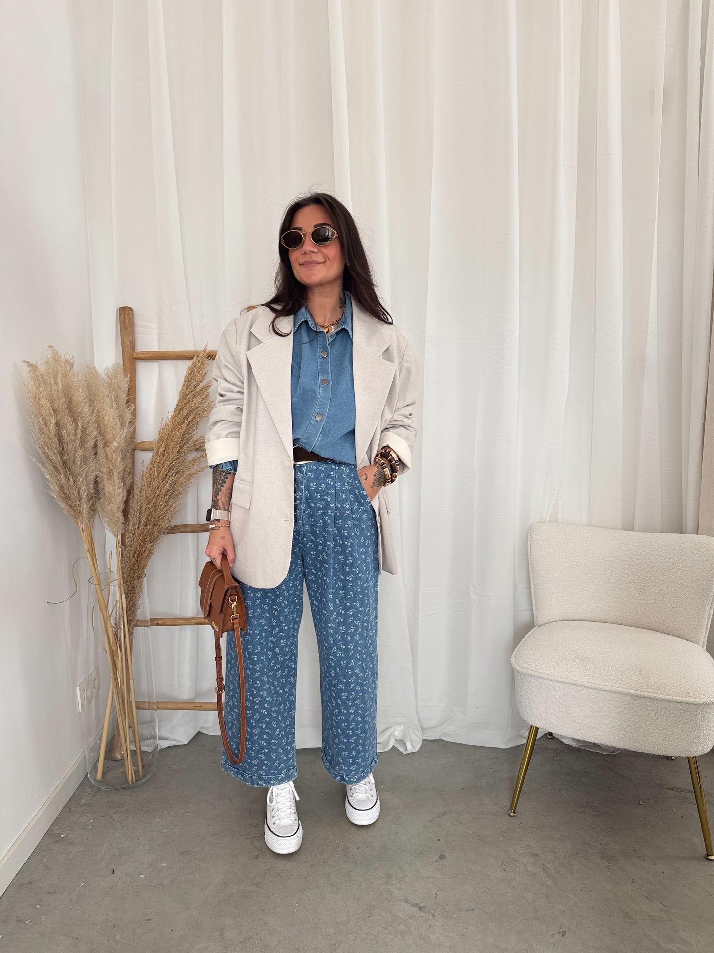 Flower denim