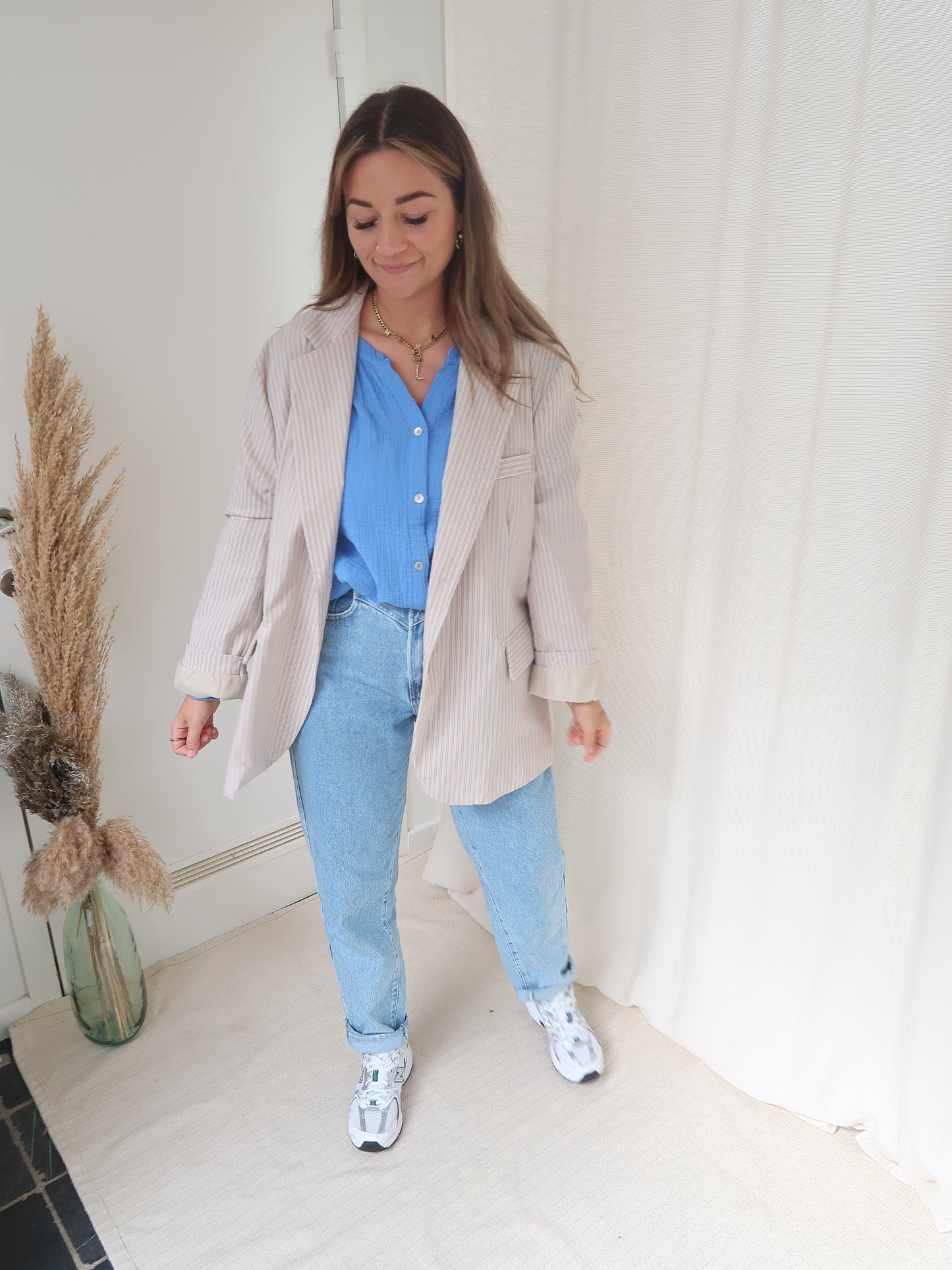 Oversized blazer beige