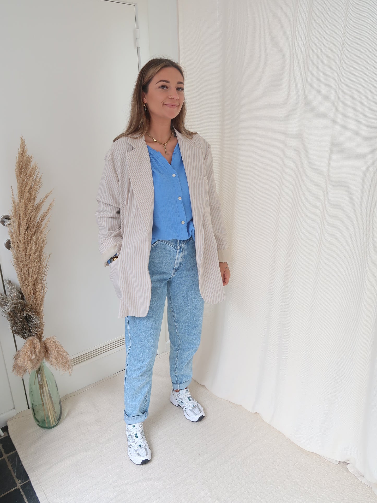 Oversized blazer beige