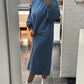 PL sweaterdress blauw
