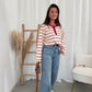 Striped polo shirt