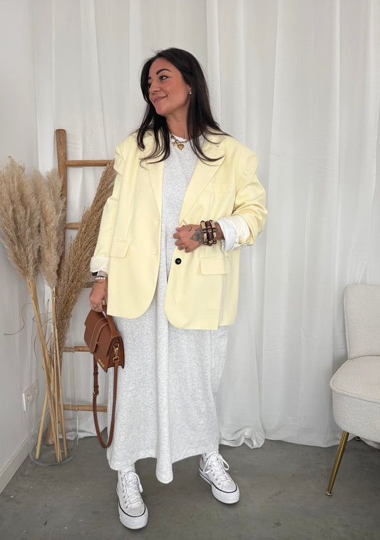 Oversized blazer butteryellow