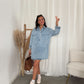 Oversized denim dress
