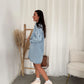 Oversized denim dress