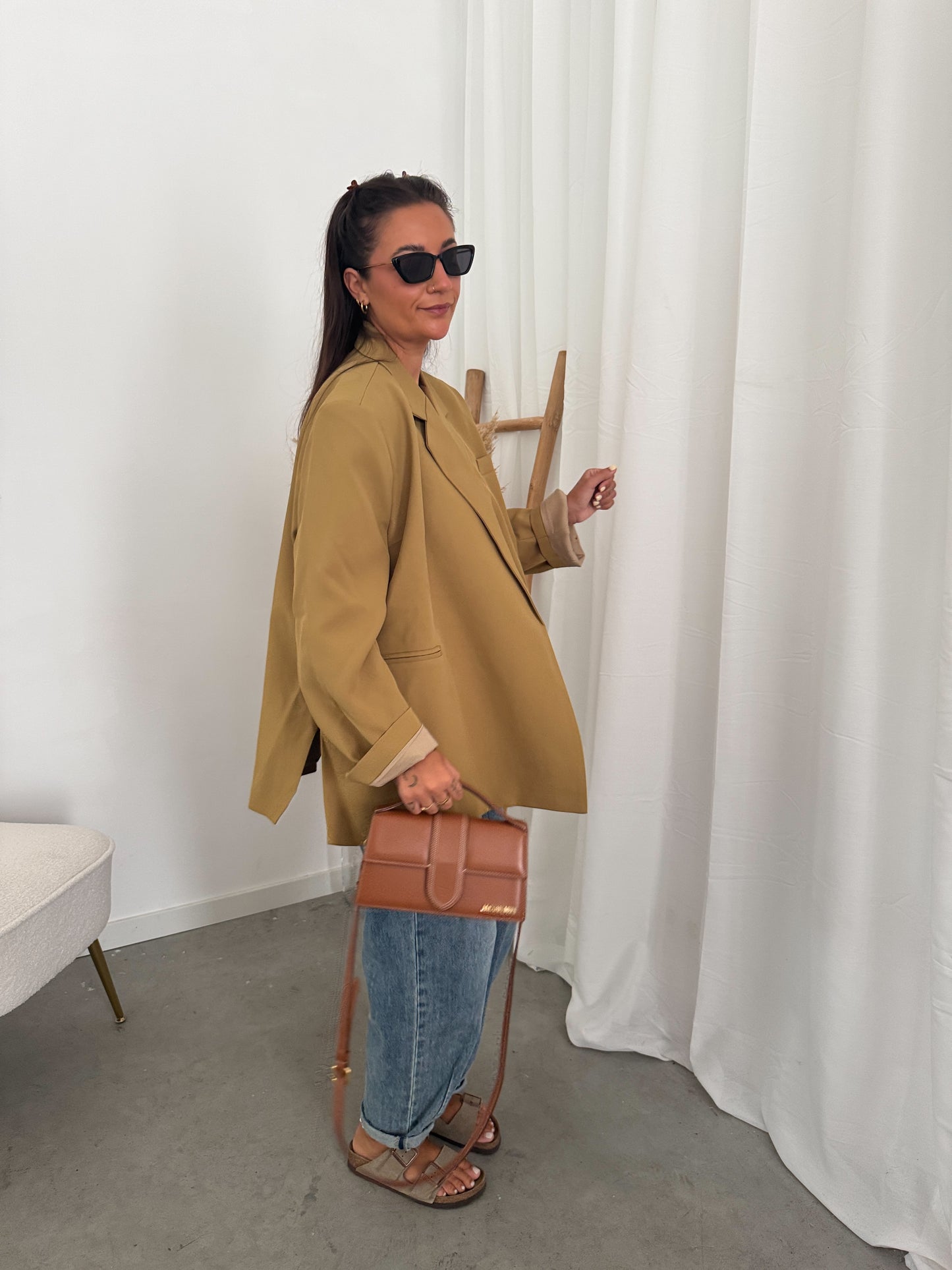 Elli blazer moutard