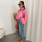 Pep satin veste pink