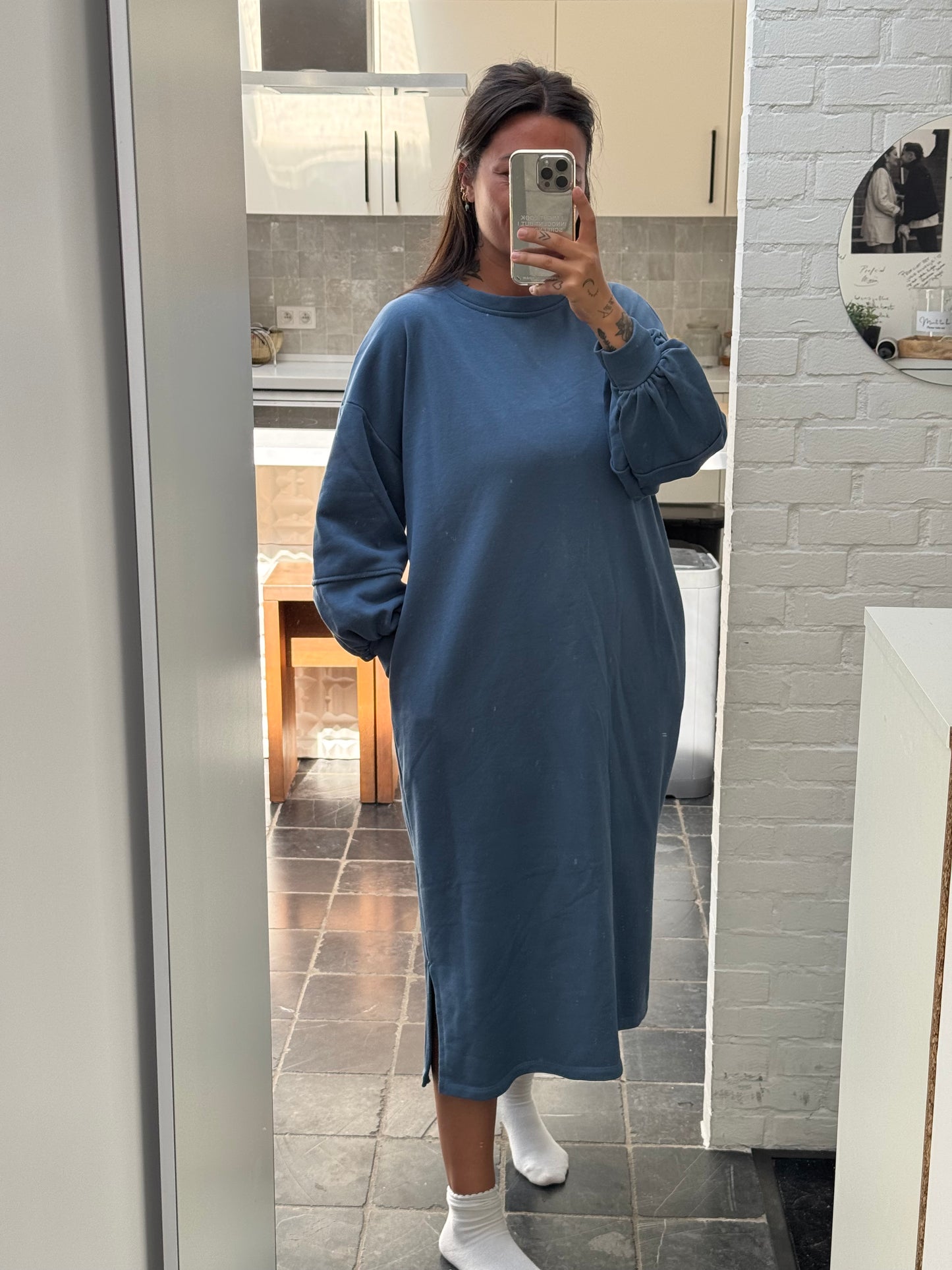 PL sweaterdress blauw