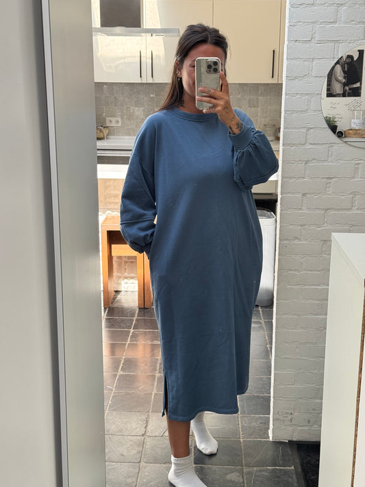 PL sweaterdress blauw