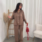 Linnen set chocolat