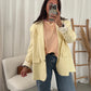 Oversized blazer butteryellow