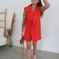 Blazer playsuit red