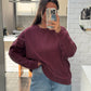 PL oversized sweater burgundy