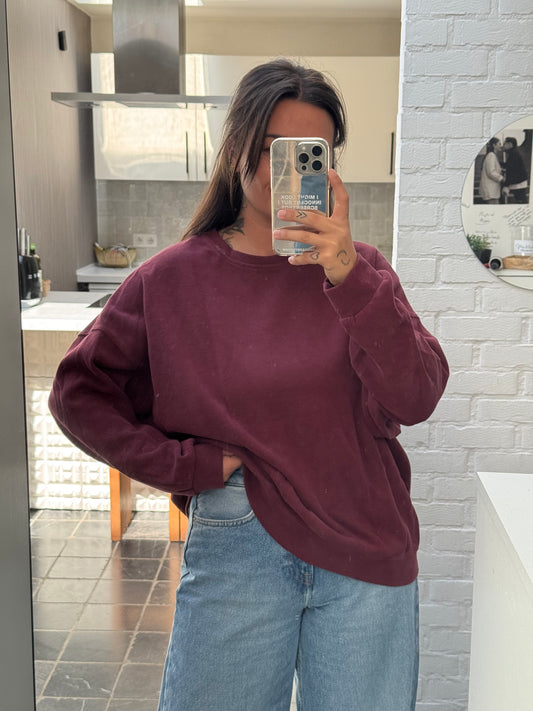 PL oversized sweater burgundy