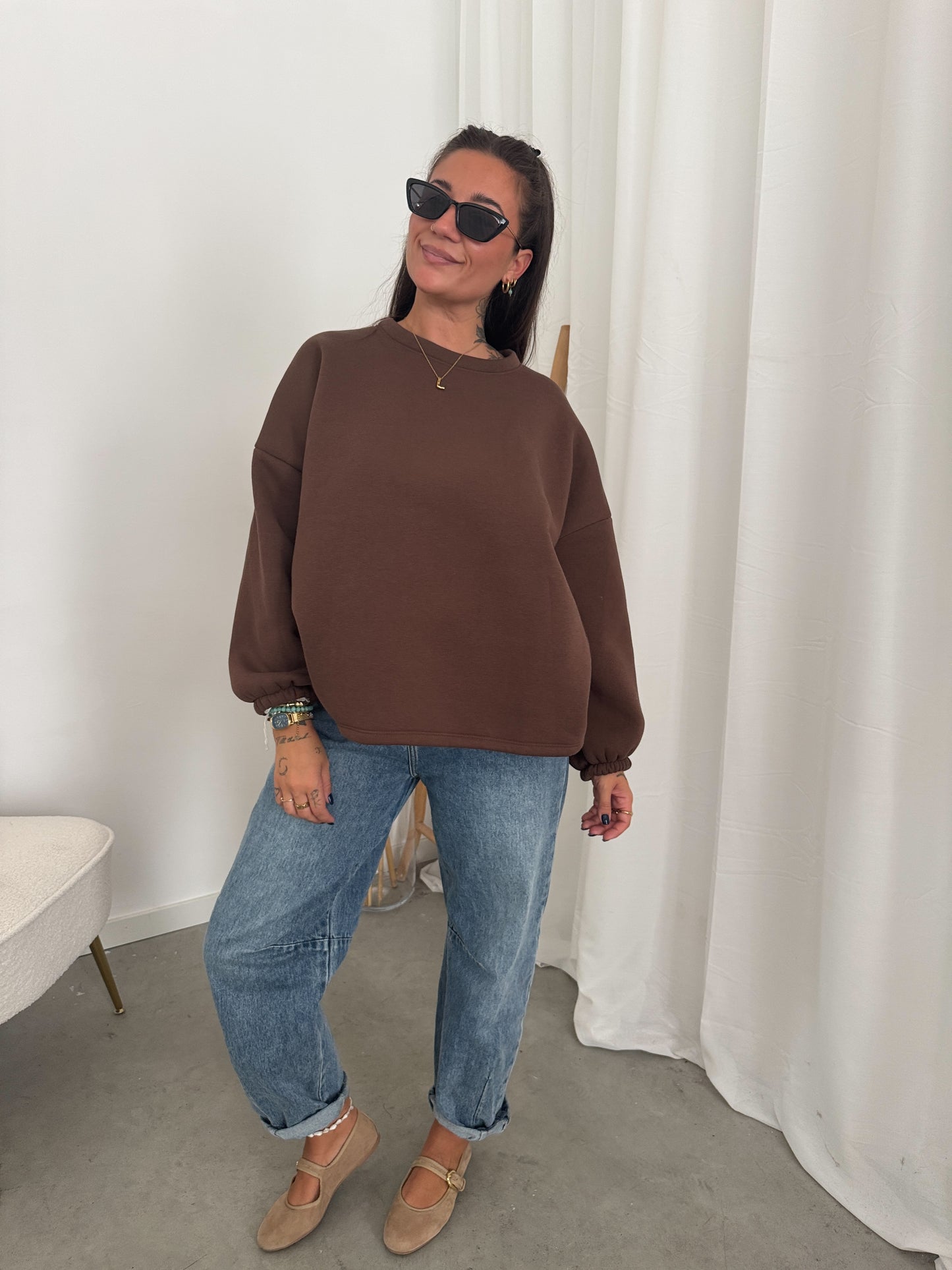 Salut sweater chocolate