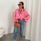 Pep satin veste pink