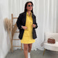 Elle denim dress yellow
