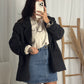 Mini denim skirt