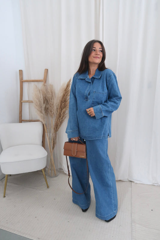 Noor denim shirt