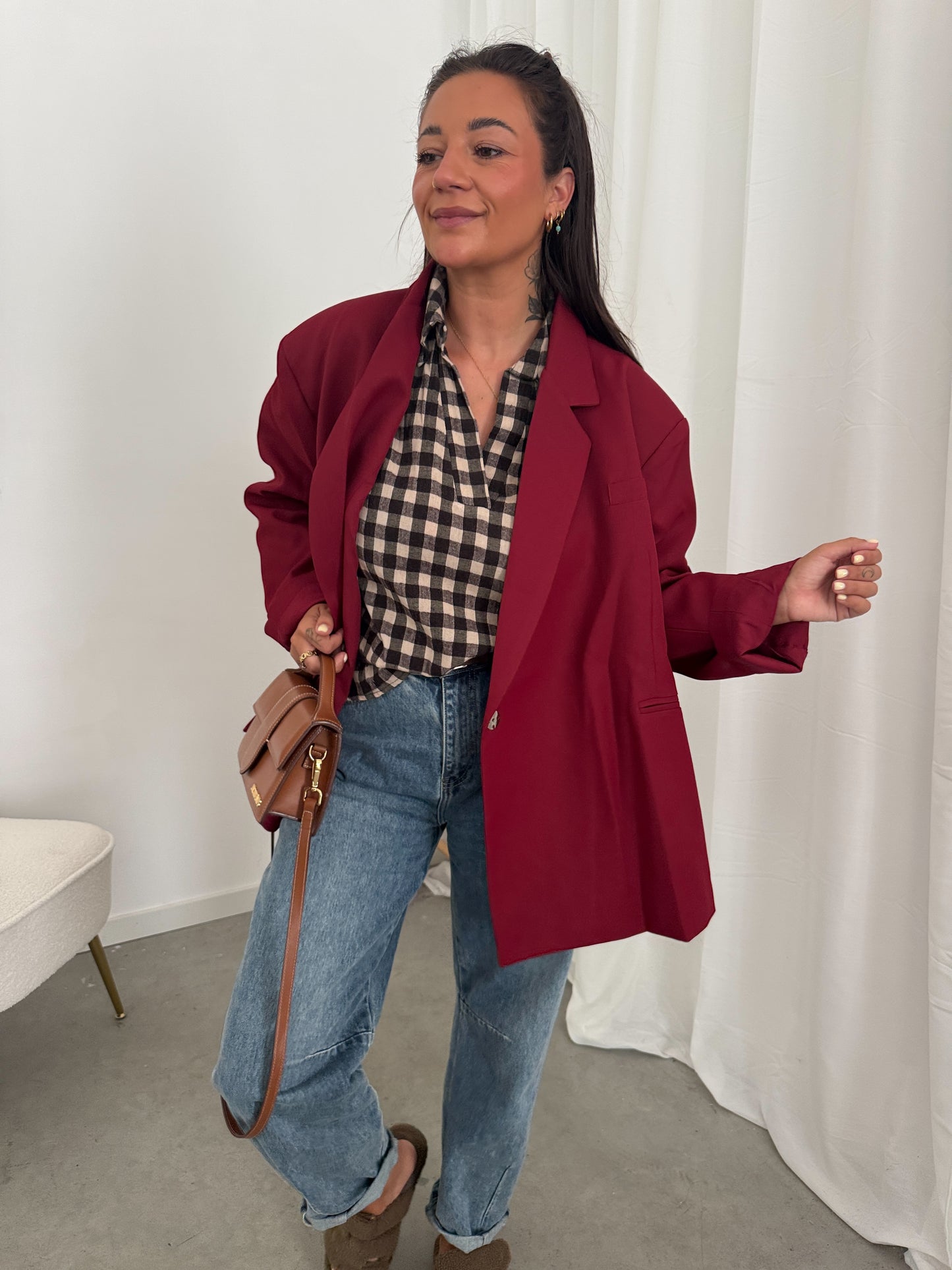 Elli blazer bordeaux