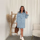 Oversized denim dress