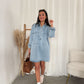 Oversized denim dress