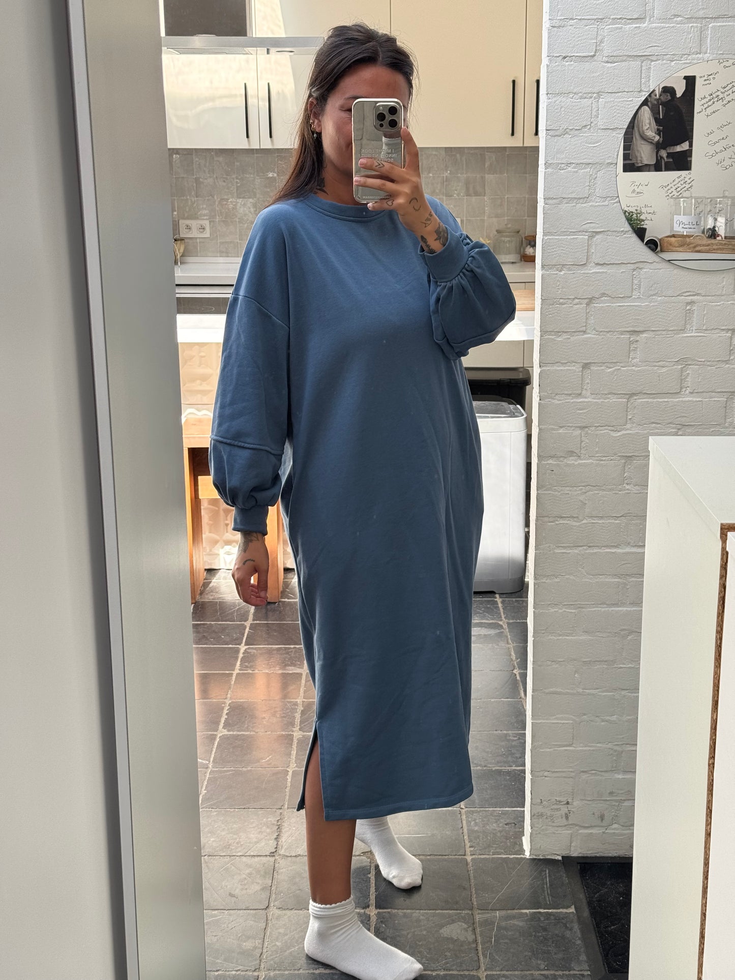 PL sweaterdress blauw