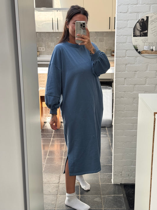 PL sweaterdress blauw
