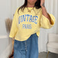 Sweater vintage paris yellow