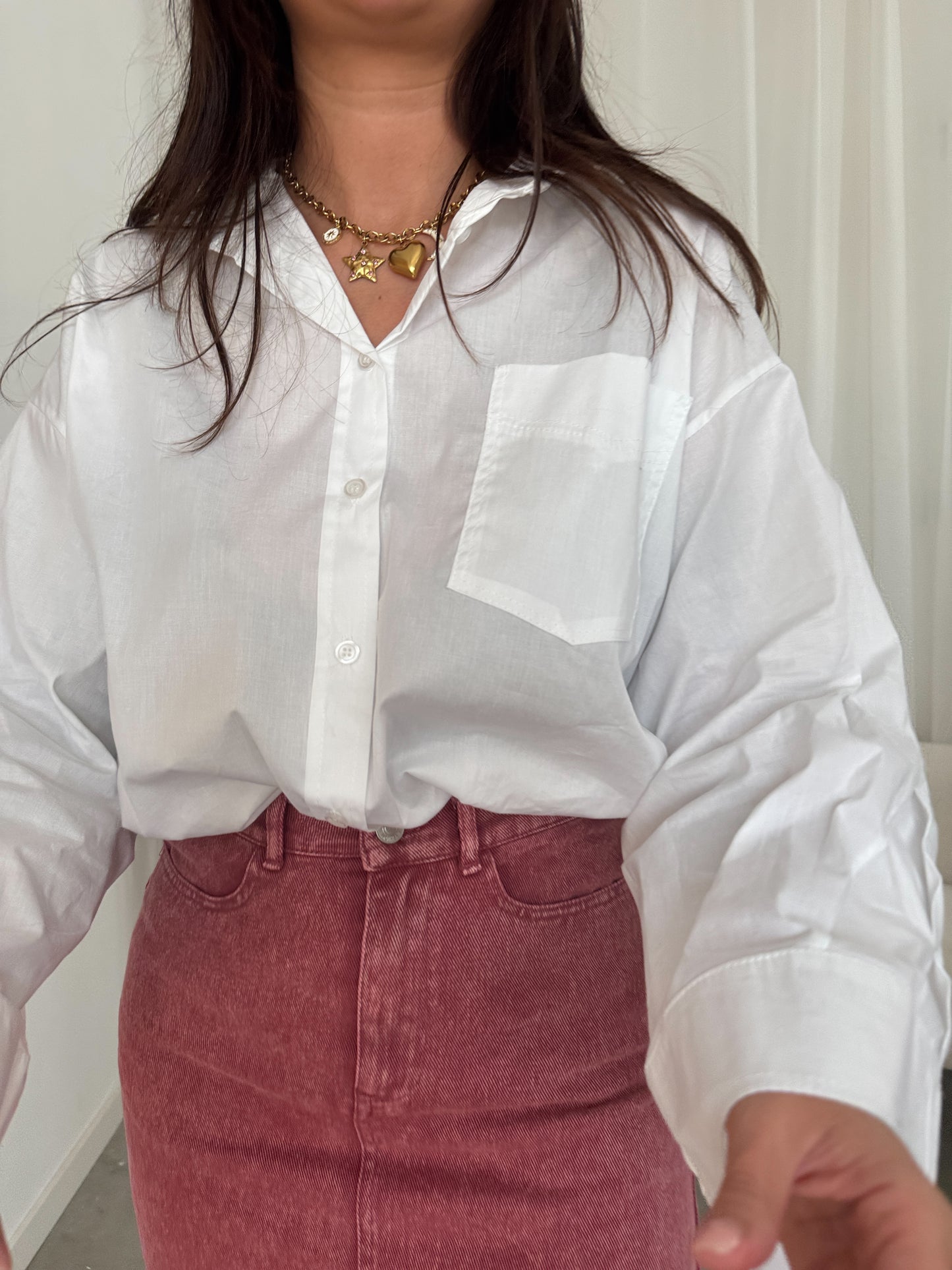 Oversized blouse white