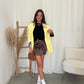 Leo mini silk skirt