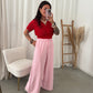 Evie wide pants pink