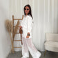 Lace pants white