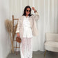 Lace pants white