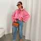 Pep satin veste pink