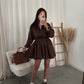 Poppie dress brown