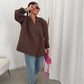 Elli blazer chocolat