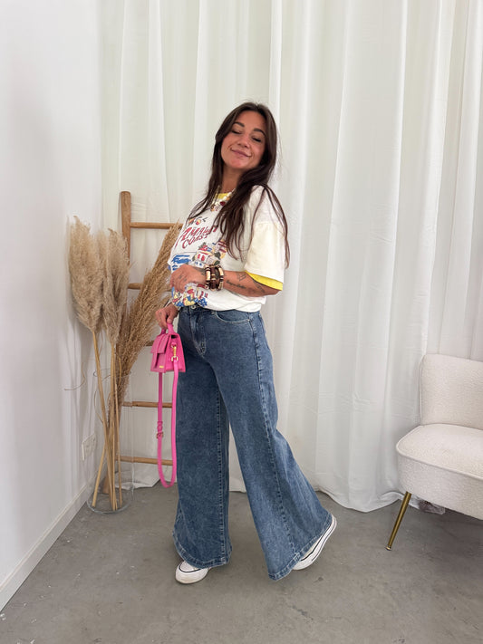 Demi wide leg denim