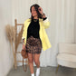 Leo mini silk skirt