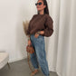 Salut sweater chocolate