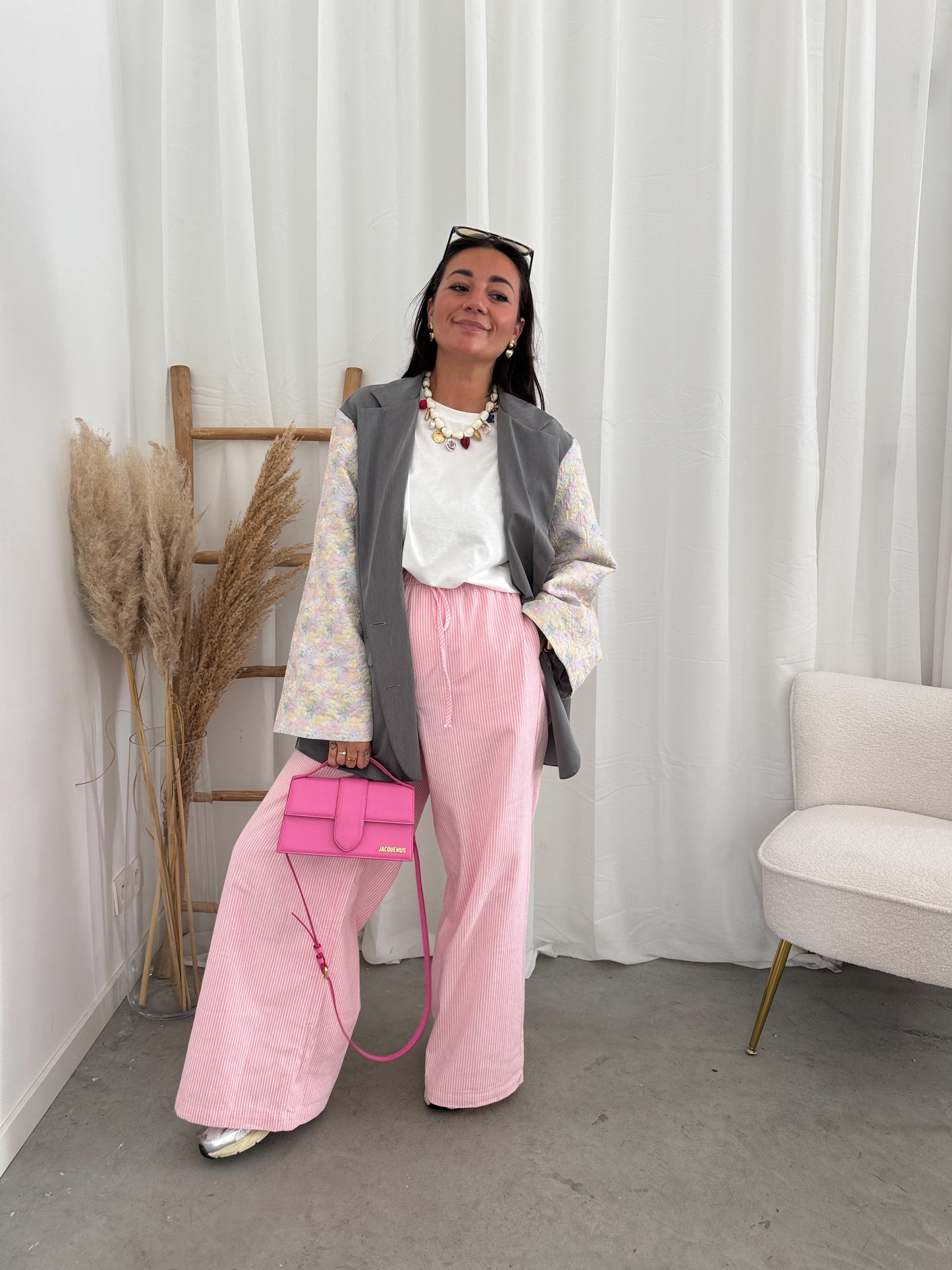 Evie wide pants pink