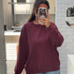 PL oversized sweater burgundy